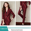 Purplish Red Suit
